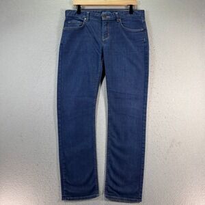 Patagonia Straight Regular Jeans Women 30 Blue Medium Wash Denim‎ Organic Cotton